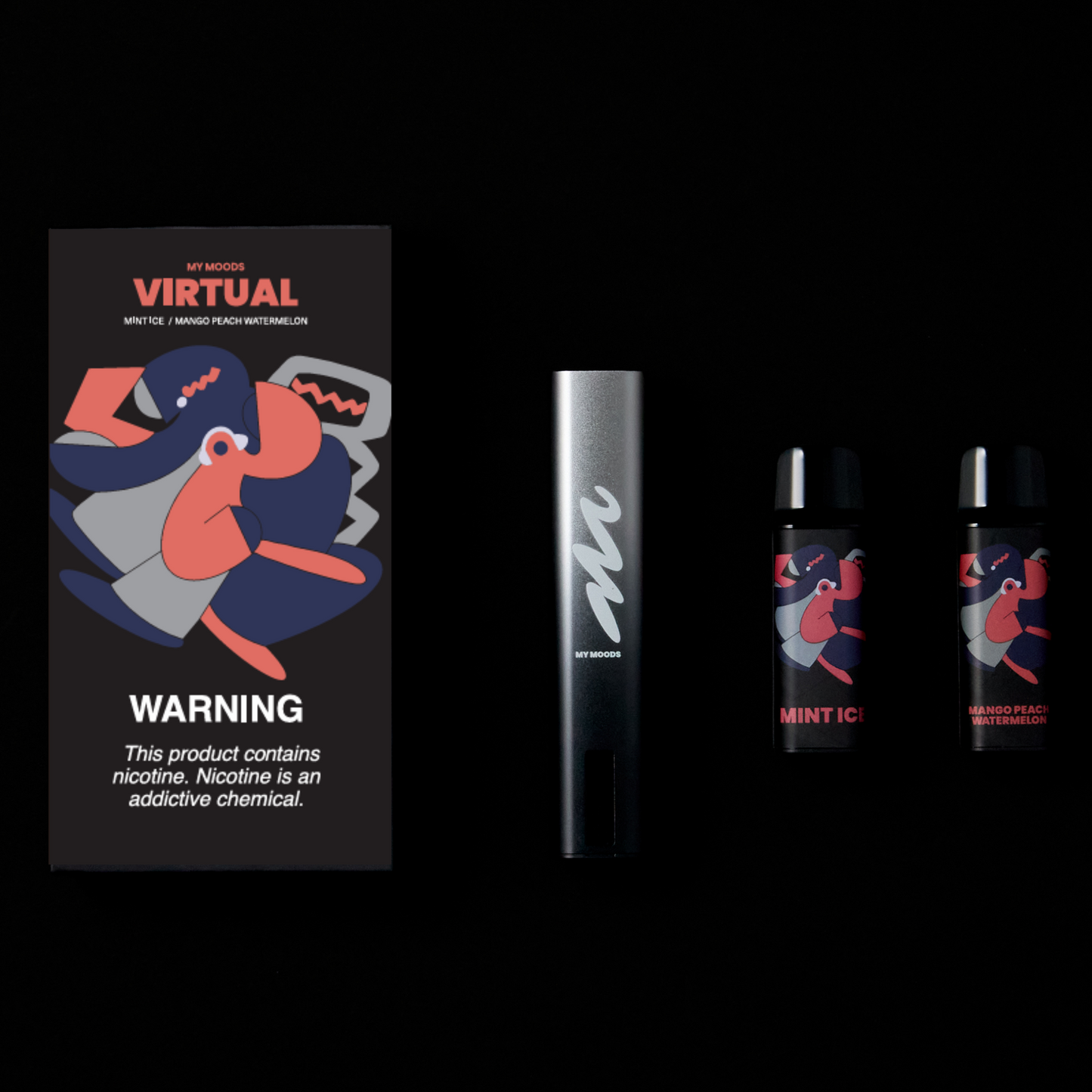 VIRTUAL KIT ニコチン3% (MINT ICE & MANGO PEACH WATERMELON)