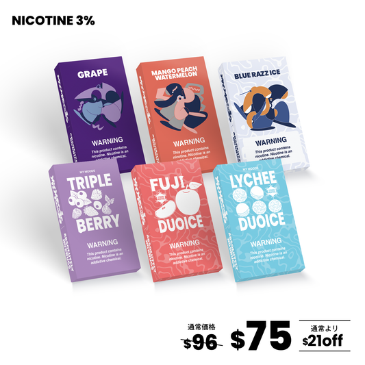 【人気】POD6点セット(ニコチン3%)