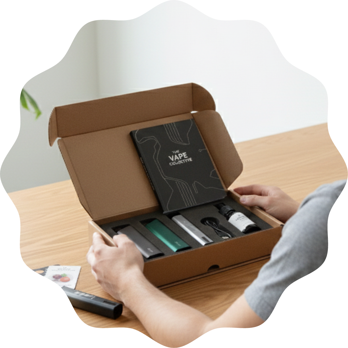 MyMoods VAPEの製品ボックスとフレーバー