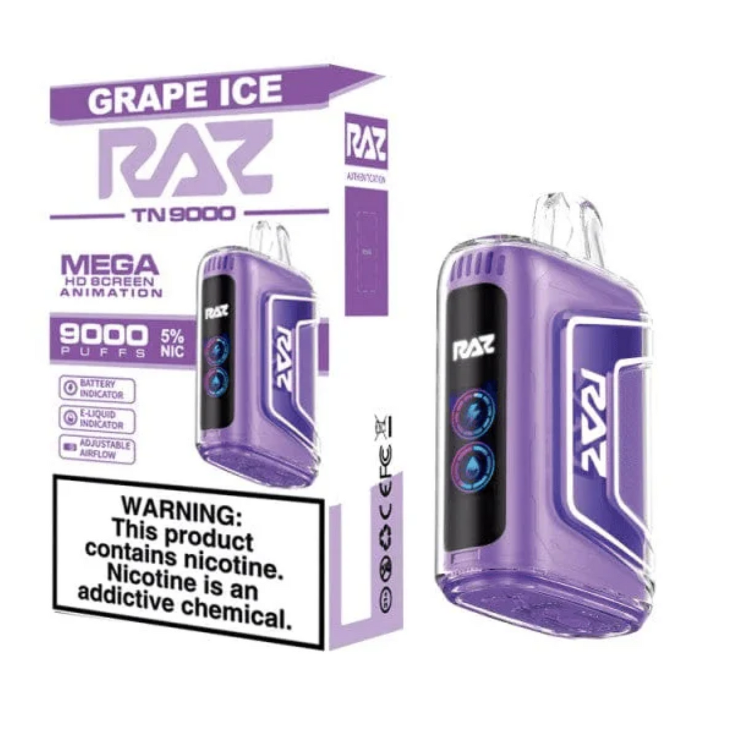 RAZ TN9000 GRAPE ICE味