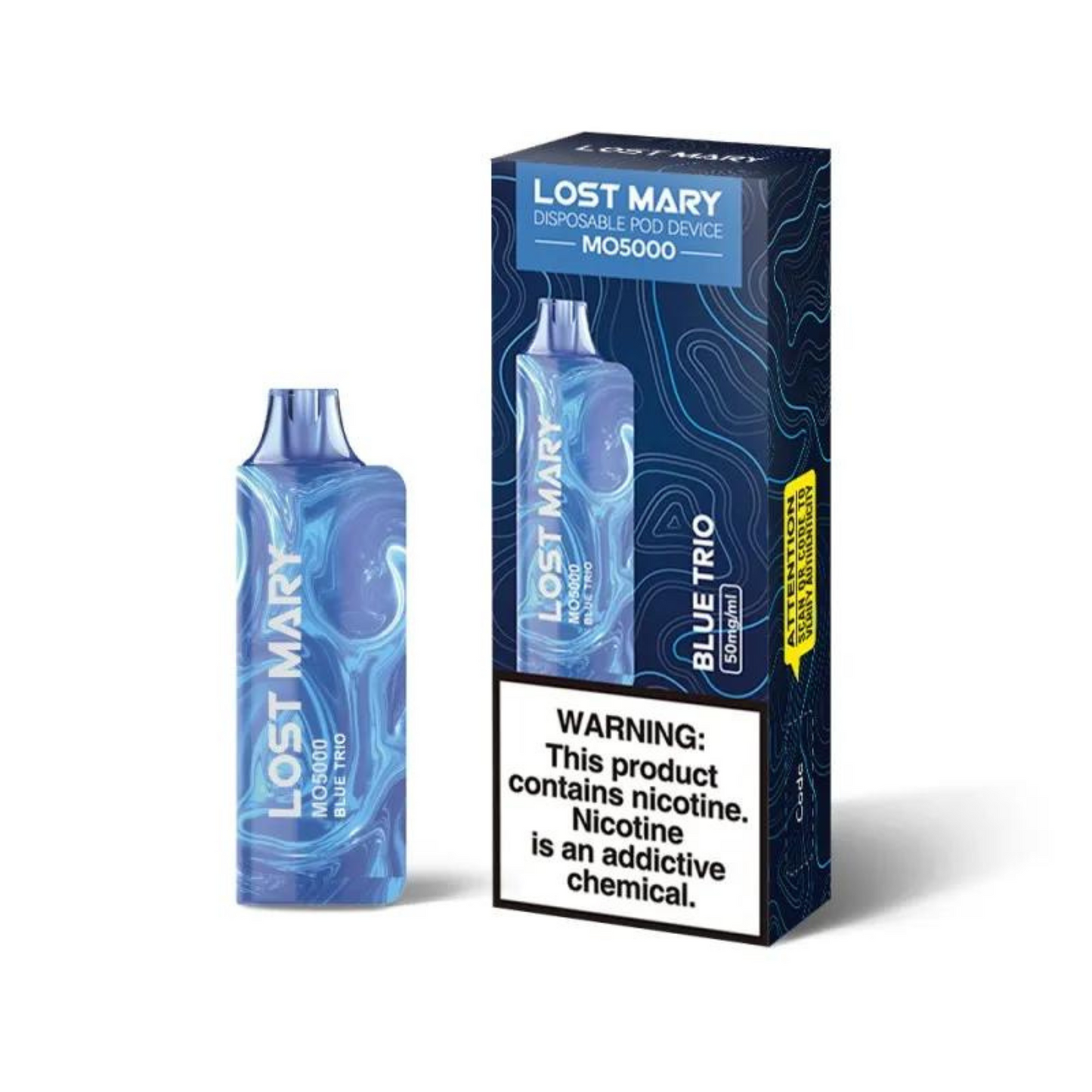 LOST MARY MO5000 BLUE TRIO flavor 
