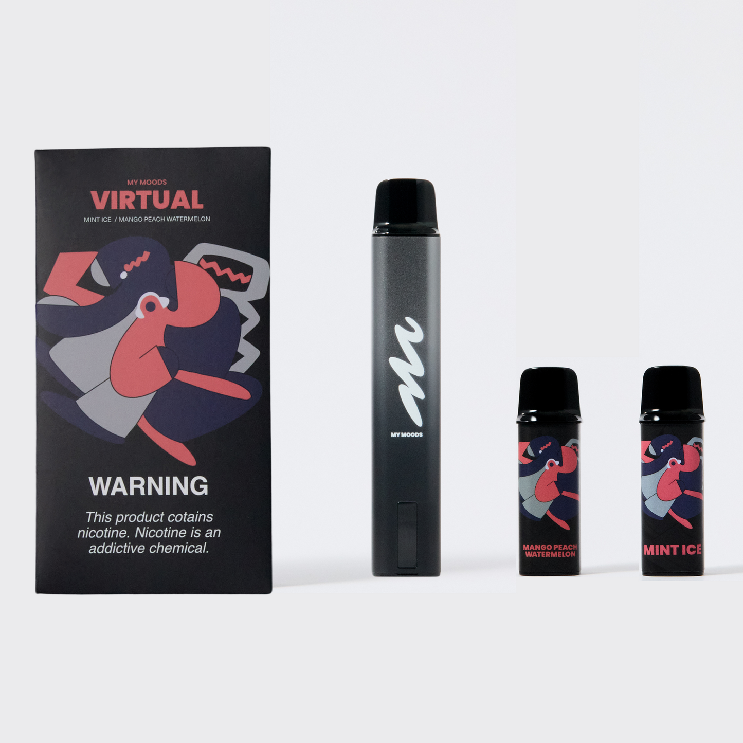 【人気No.1 スターターキット】NICOTINE3％POD×2 + MyMoods PEN