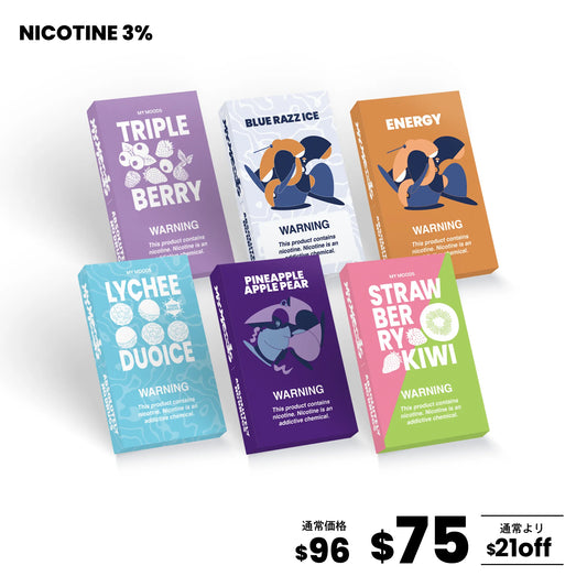 【メンソール】POD6点セット（ニコチン3％）