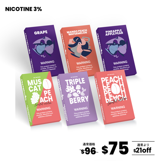 【フルーティー】POD6点セット（ニコチン3％）