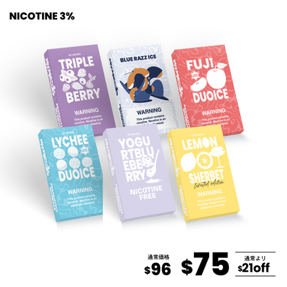 MyMoods POD 4パターンから選べる6点セット（ニコチン3%）