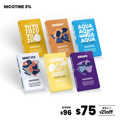 MyMoods POD 4パターンから選べる6点セット（ニコチン3%）