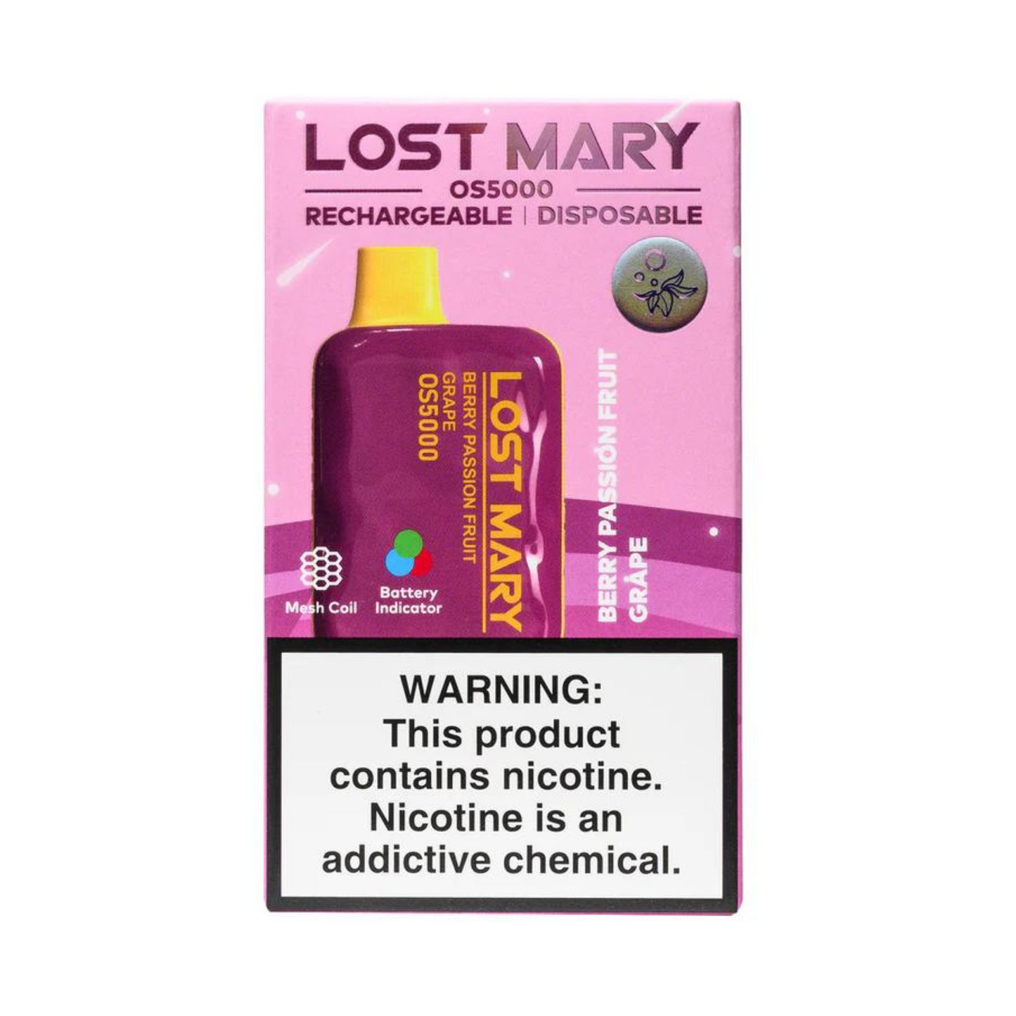 LOSTMARY OS5000 BERRY PASSION FRUIT GRAPE味