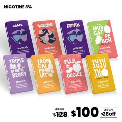 MyMoods POD 4パターンから選べる8点セット（ニコチン3%）