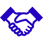 提携メリットを表す握手のイラスト