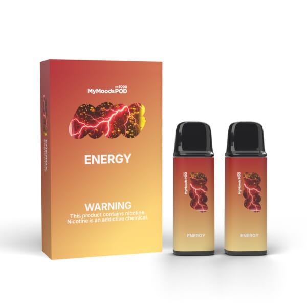 MyMoods POD ENERGY（ニコチン3%）箱と POD 2本