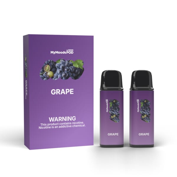 MyMoods POD GRAPE（ニコチン3%）箱と POD 2本