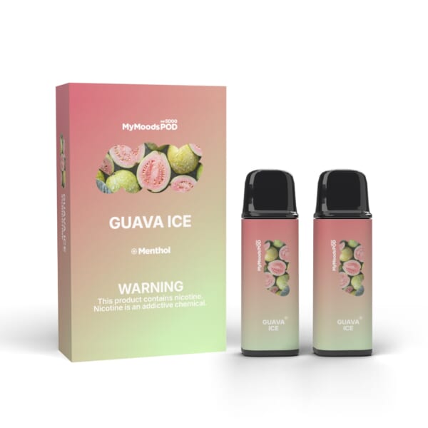 MyMoods POD GUAVA ICE（ニコチン3%）箱と POD 2本