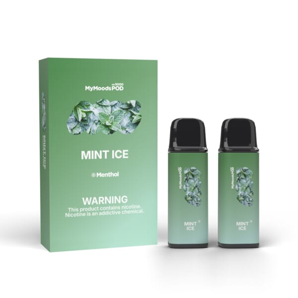 MyMoods POD MINT ICE（ニコチン3%）箱と POD 2本
