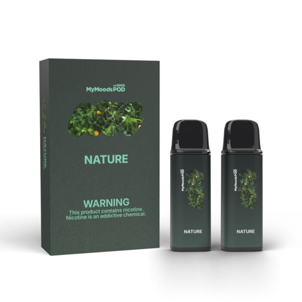 MyMoods POD NATURE（ニコチン5%）箱と POD 2本