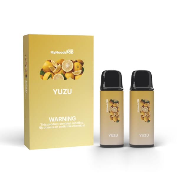 MyMoods POD YUZU（ニコチン3%）箱と POD 2本