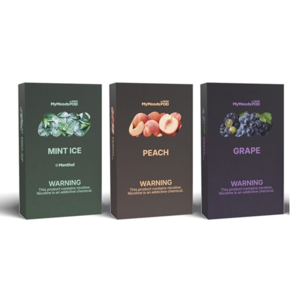 MyMoods POD 3箱（MINT ICE・PEACH・GRAPE／ニコチン5%）