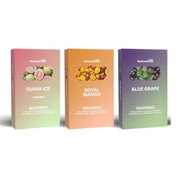MyMoods POD 3箱（GUAVA ICE・ROYAL MANGO・ALOE GRAPE／ニコチン3%）