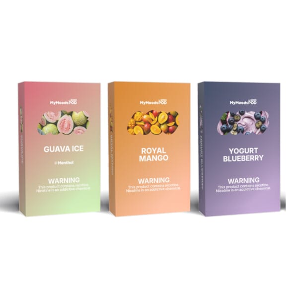 MyMoods POD 3箱（GUAVA ICE・ROYAL MANGO・YOGURT BLUEBERRY／ニコチン3%）