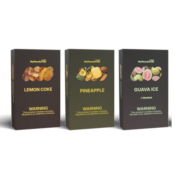 MyMoods POD 3箱（LEMON COKE・PINEAPPLE・GUAVA ICE／ニコチン5%）