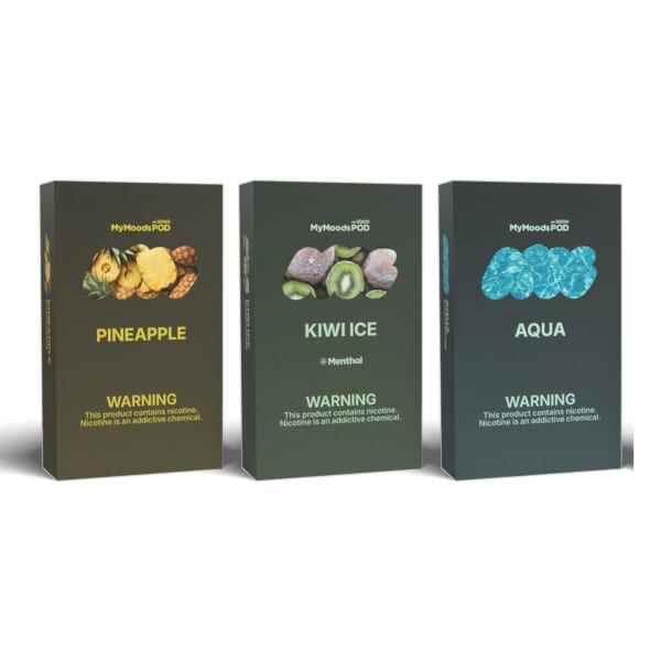 MyMoods POD 3箱（PINEAPPLE・KIWI ICE・AQUA／ニコチン5%）