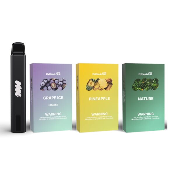 MyMoods PEN と POD 3箱（GRAPE ICE・PINEAPPLE・NATURE／ニコチン3%）