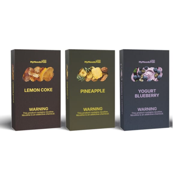 MyMoods POD 3箱（LEMON COKE・PINEAPPLE・YOGURT BLUEBERRY／ニコチン5%）