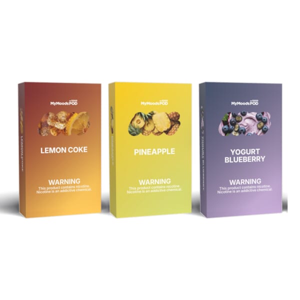 MyMoods POD 3箱（LEMON COKE・PINEAPPLE・YOGURT BLUEBERRY／ニコチン3%）
